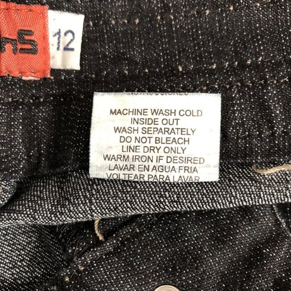 Hip Jeans Size 12 Black Distressed Bermuda Shorts - Picture 8 of 8